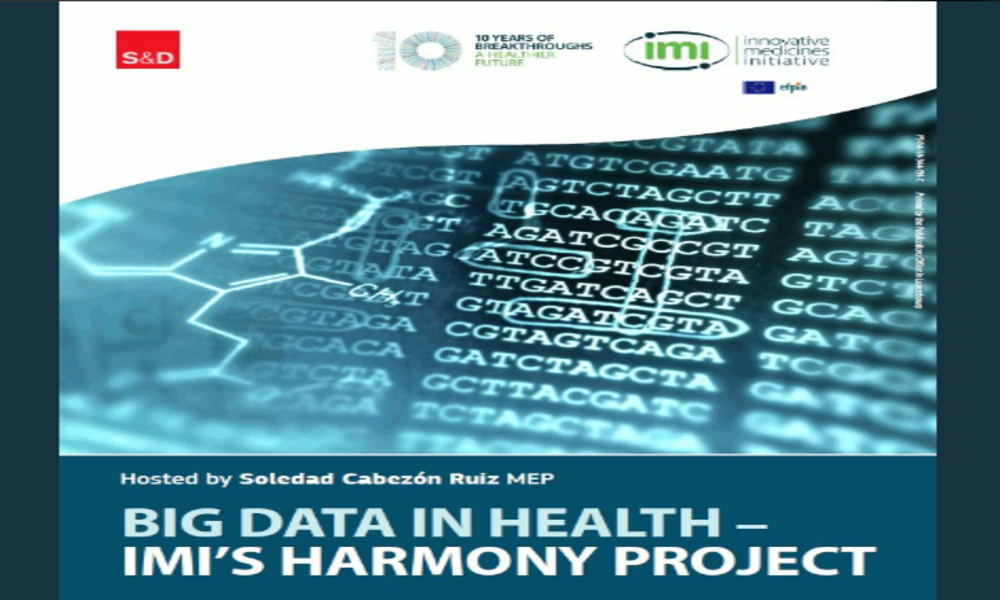 HARMONY presenting at IMI breakfast debate hosted by MEP Soledad Cabezon Ruiz, about BigData & Health